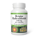 自然因素,Betaine HCL 500毫克,支持健康消化和一种健康微生物,90个胶囊(90个服务)