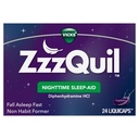 Vicks ZzzQuil,《夜间睡眠援助利基卡普斯》,25毫克二苯胺HCl,第1号《睡眠援助品牌》,《非哈比特人形成》,《堕落睡眠快速》,24份