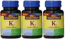 天然制维生素 K2 100 mcg 软胶 30 (3) (包装 May Vary)