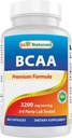 Best Naturals BCAA 分支链氨基酸,每服3200毫克,400卡普尔-药物级-100%纯即时公式 ++++++++++ 助力肌肉生长