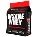 Insane Labz Insane Whey 100% 肌肉建筑Whey蛋白,BCAA 氨基简况,大众增益器,餐具更换(焦炭,120架)