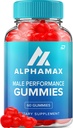 Alpha Max Gummys for Men – AlphaMax 雄性性能 ACV Gummys Apple 苹果苹果苹果苹果酒Vinegar 1000MG, Alfa Max Gummys Reviews, Vitamin B12 (1 Pack - 60 Gummys)