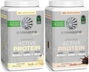 Sunwarrior巧克力和香草活性有机蛋白粉套 QQ Bundle & Save QQ Vegan 蛋白粉套 Non-GMO Soy Dairy & Gluten Free (20 services Vanilla, 20 services Cocolus) 互联网档案馆的存檔,存档日期2013-12-21.