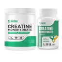 Creatine Monohydrate Powder 500 Grams & Creatine Capsules, 纯微化的Creatine 增殖剂, 用于建筑肌肉, 工作前和工作后的Creatine Powder, 非GMO, 不受欢迎