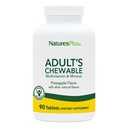 Natures Plus Adult's Chewable multivitamin - 90 蔬菜片 - 菠萝火焰 - 自然全食综合健康补充,能源 - 无糖 - 90 服务