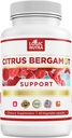 Citrus Bergamot 高胆固醇补充剂 – 1000mg Citrus Bergamot 摘录 10:1 (2 Caps) – Organic,非GMO, Bergamot 专利临床等级 Bergamot Blend for Heart Health – 60 Capsules