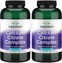 Swanson Calcium Citrate 复杂肌肉骨骼健康支持 矿物补充300卡普尔(2包)