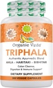 有机维达Triphala粉300 Capsules,1000mg - Colon Cleanse的有机Triphala补充剂,Immune,Gut & Digestion Health - 全绿色抗氧化剂 Amla,Haritaki & Bibhitaki - Vegan Pills