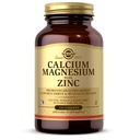 Solgar Calcium Magnesium Plus Zinc, 100块板块 - 促进健康骨骼和牙齿 - 支持神经和肌肉功能 - 非GMO, Vegan, Gluten Free, 奶制品自由, Kosher - 33位服务者