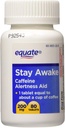 Equate - 保持清醒 - 警示援助 与咖啡因,最大强度,80平板200Mg