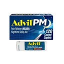 Advil PM Pain Reliver and Nighttime Sleep Aid, Ibuprofen for Pain Relief and Diphenhydolame Citrate for a Sleep Aid - 120 皮夹与疼痛 Reliver and Fever Reliver, 10 个计数片