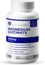 GLYCINATE镁500mg 高吸收率 100% Chelated 支持骨质健康和肌肉恢复 120 Capsules - 4个月供应