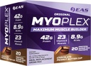 EAS 原型 Myoplex 最大肌肉构建器, Meal Explain Protein Mix QQ 质量蛋白Blend QQ 42g 蛋白质,20个个人包(巧克力花生酱杯)