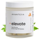 Avantera Elevate Premium Nootropic 补充 - Beat Brain Fog - 记忆和焦点支持的最佳焦点补充 - Energy Without Crash - 60 Counter Pills for Women and Men