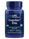 生命延伸 Cognitex 精英、贤者、蓝莓、Ashwagandha、磷酸二乙酯、乙烯、注意力、焦点、Mood & Memory、Gluten - Free、N-GMO、蔬菜、60块牌匾