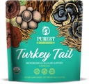 Turkey Tail Powder - 配有强大的土耳其的有机蘑菇补充剂 Turkey Tail Mushroom 提取器,用于微生和细胞支持 60g
