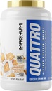 QUATTRO Magnum Nutraccials Whei蛋白粉, 烤肉桂 2lb – Premium protein Isolate 混合剂用于肌肉生长和复苏