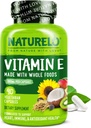 NATURELO 维生素E - 180 mg(300 IU) 有机全食的天然混合托克菲醇 -- -- 健康皮肤、毛发、钉子、免疫和眼部健康的补充 -- -- 非GMO、Soy Free -- -- 90 Vegan Capsules