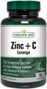自然援助Vegan Zinc Lozenges Peppermint 30碑