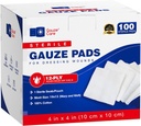 100pc 大Sterile Gauze Pads 4x4 伤者散块的Sterile - 12ply Woven Gauze Sponges 4x4 安全器械 - USP 4 Breathable Mesh 4x4 Gauze Pads 安全器械 - 急救医疗