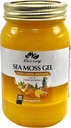 Lizzey 100% Organization, Pineapple Flawared Sea Moss Gel 配有 Turmeric & Ginger 用于免疫健康和消化支持, 男女, 所有天然超级食品补充