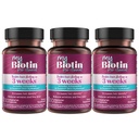 纯净产品 MyBiotin ProClinical – Thicker Hair starting in 3 Weeks & Fights 皱纹 - MB40X 专利生物素维生素 B7 矩阵 w/Astaxanthin - 40X 更溶解与普通生物素,90 Veg Capsules