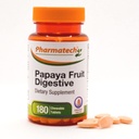 Papaya水果消化剂,改进消化剂,美味的Flavor,Enzyme 补充剂,用于布局和便秘,气体救济,180块可嚼的餐具
