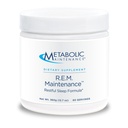 Metabolic 维护 R.E.M. 维护粉 - 天然放松支持 配有Magnesium, Melatonin, 5-HTP + Potassium - 易饮添加,无填充器(366g / 60 services)