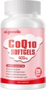 CoQ10-400mg-Softgels配有PQQ,BioPerine & Omega-3,Coenzyme Q10(Ubiquinone) 高吸附剂,强抗氧化剂,支持心脏和能量生产,120种服务品的补编