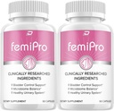 FemiPro 补充剂 -- -- Probiotic Femi Pro Pills,FemiPro 24小时支持微生体 Probiome 尿道控制健康,Femie Pro Reviews(2包120卡普尔)