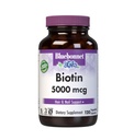 蓝本网 营养 生物素 5000 mcg, hair & Nail Support *, Non-GMO, Vegan, Kosher 认证, 无糖, 无豆, 无乳品, 120 蔬菜罐头, 120 服务品