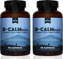 自然韵律 B-CALMplex, 2 Pack, 独特的 B 维生素混合, B 复合支持 合适的神经功能和放松, 3 个月供应, 90 个瓶子