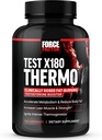 FORCE FACTOR 测试 X180 热振素补充剂和用于加速代谢的脂肪燃烧器, 降低体肥, 建立精益肌肉, 增加热源, 120卡普尔