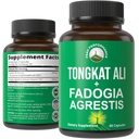 Tongkat Ali + Fadogia Agrestis 2-in-1 T 男子增产. Ultra 高强度 Tongkat-Ali Longjack 提取器 + Fadogia Agrestis 提取器. 维根卡普勒斯。 支持自然能源. 美国试验药丸