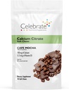 庆祝维生素Bariatric Calcium Citrate 软菜配有维生素D3,500mg,无糖和无胶钙 Citrate for Bariatric Patients, Cafe Mocha, 90 counts