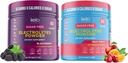 Keto Virtures BlackBerry Bundle 配水果冲 - 2 Pack Bundle Keto Electrolytes Powder 配钾,镁,钠,钙 - 黑莓和水果冲锋