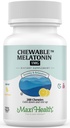 Maxi Health Chewable Melatonin, Kosher Lemon Flavor, Melatonin for 成人与儿童, 对成人与儿童的自然援助, Melatonin Chewables 替代 Melatonin Gummys Kids Dose, (200 计数)