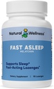 Natural Wellness Fast Asleep – 快速动作的Melatonin Lozenges 休息,放松和喷气Lag Relief – Fast-Dision Cherry Flavor Sleep Aid – 非哈比特人形成,Wake刷新 – 90 Lozenges