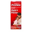 儿童Tylenol液态止痛药、Acetaminophen 止痛剂和减烧剂、阿斯匹林、Ibuprofen和无酒精、樱桃、4Fl.Oz