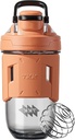 TKK 24oz 蛋白质摇摆瓶装有Blending Ball, BPA 自由三丁塑料, 漏布- 铺设, One-Touch Lid, 非滑布格律, 运动和健身使用