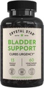 Crystal Star Bladder Support (60 Capsules) – 健康Bladder功能草药补充剂 - Cranberry, Dandelion & Fenugreek - 帮助过度活跃的Bladder和失禁 - 非GMO