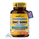 辛克50mg Capsules for Men and Women, 120 Counter QQ 免疫系统支持高吸附性锌补充 |K 50 mg Mono Methionine Chelated Complex 帮助皮肤健康和总体豁免