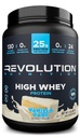 革命营养,高惠,蛋白粉2LB,Gluten Free,Lean Muscle Mass for Men and Women, 25g of Protein Per Scoop, 907g, 24 services (Vanilla Cake, 2英镑)