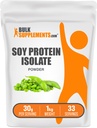 bulk substances.com 豆质蛋白隔离粉 - Vegan 蛋白粉,无味 - 纯和Gluten Free,每服30克,1kg(2.2磅)(Pack of 1)