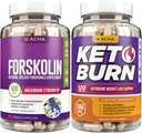 高级 Keto & Fitness Bundle - Premium Forskolin 提取器 Plus Keto, 给 Max Slim Look 的 11 种天然草药, 超强药丸, 免疫支持, 丢失快