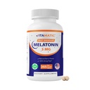 (原始内容存档于2019-09-21) (英语). Vitamatic Melatonin 3mg Tablets QQ Vegetarian, Non-GMO, Gluten Free QX 1 年供应QQ 天然莓香 - 365 平板电脑