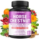 马栗帽加马栗,屠夫的扫帚根,Cayenne Pepper 和 More - 90 Capsules 3个月供应