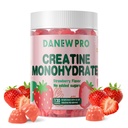NSF认证的Creatine Gummy 5g - Creatine Monohydrate Gummys for Men & Women, Creatine Monohydrate for Muscle strongs, 肌肉构建器, 能量靴, 工作前补充(120个计数) - Strawberry