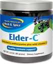 北美洲HERB & SPICE Elder-C - 3 oz。 - 老年莓集中 - 免疫支持,健康呼吸反应 - 非GMO,Gluten Free - 42