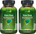 Irwin Naturals Vision Sharp-Nutrient Eyer Health - 42 Solid Soft-Gels,包2 - 与Lutein,Bilberry & Omega-3s - 42 总服务